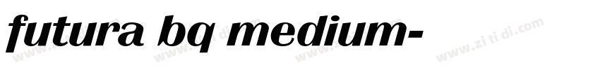 futura bq medium字体转换